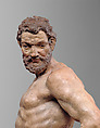 Hercules, Attributed to Willem Danielsz van Tetrode (Netherlandish, Delft ca. 1525–1580 Westphalia), Painted terracotta, Netherlandish, probably Delft